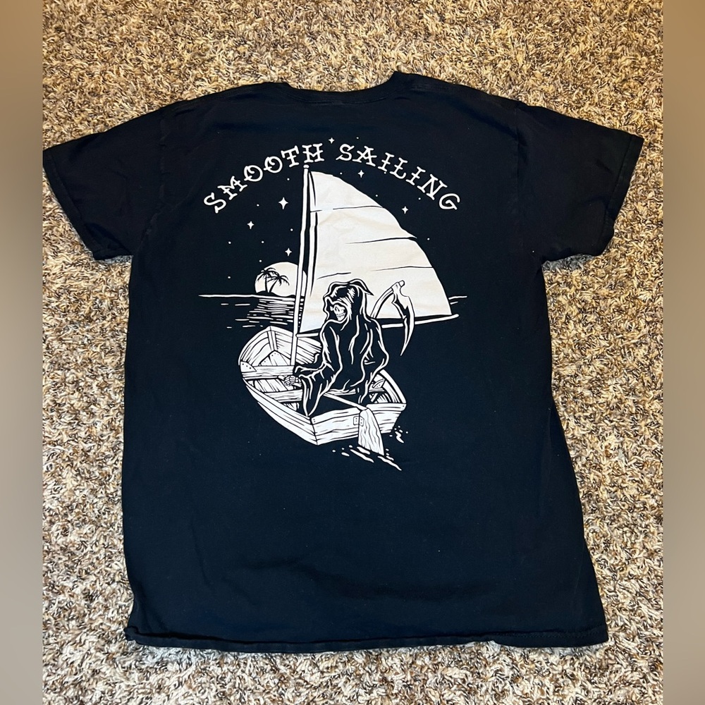 Retrofit Black Cotton Tee